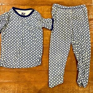 Kickee Pants size 5 “designs“ pajamas